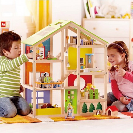 Maison toute saison meublée - maison de poupée Hape - Hape Toys