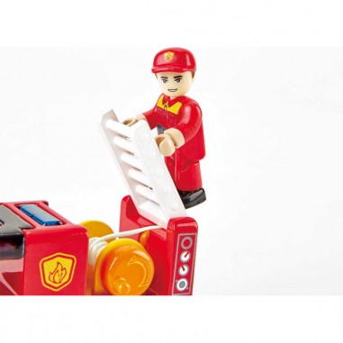 Circuit train en Bois - Secours - Hape Toys