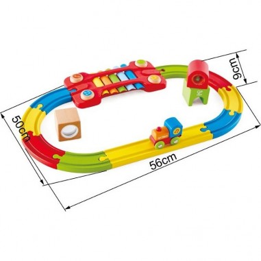 Chemin de fer sensoriel - train Hape 18 mois - Hape Toys