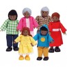 Famille de 6 poupées en bois pour maison de poupée - Hape Toys