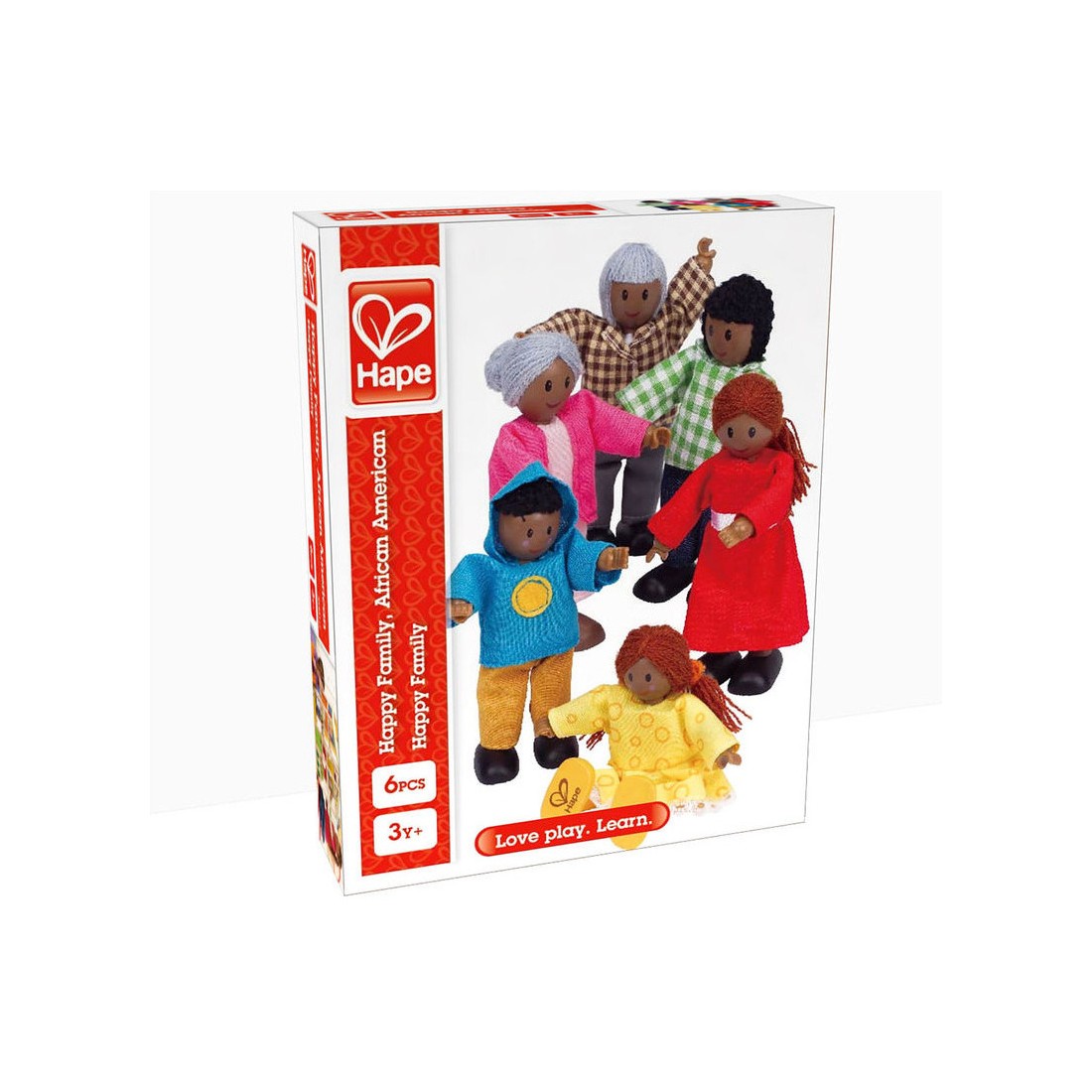 Poupée en bois - Famille afro-américaine - Hape - Hape Toys