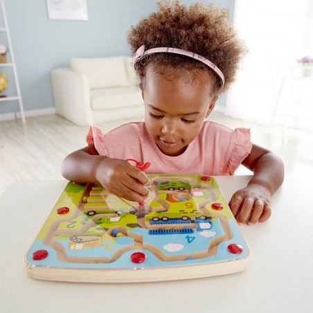 Labyrinthe magnétique construction et chiffres - Hape - Hape Toys