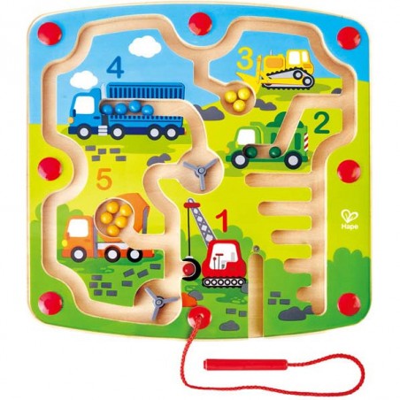 Labyrinthe magnétique construction et chiffres - Hape - Hape Toys