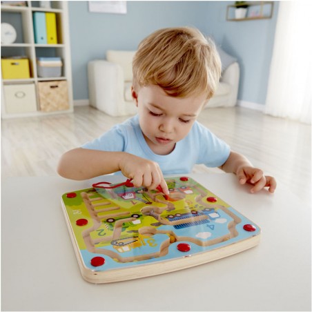 Labyrinthe magnétique construction et chiffres - Hape - Hape Toys