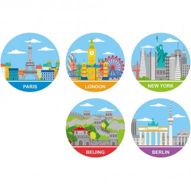 Circuit de train en bois - Gare Grand City - Hape