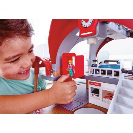 Circuit de train en bois - Gare Grand City - Hape