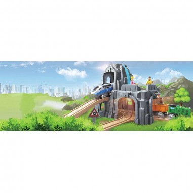 Tunnel pour circuit de train, sons et lumieres - Des 3 ans Hape - Hape Toys