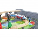Grand circuit de train avec table de jeu - Hape Toys