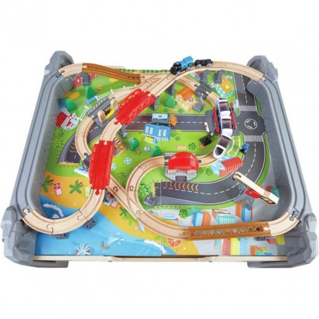 Table d'activités circuit de train - Hape - Hape Toys