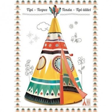 Tente Multicolore "Tipi" - Djeco Tente Multicolore "Tipi" - Djeco