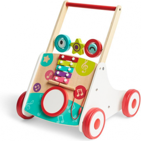 Chariot de marche musical - Hape - Jouet d'éveil en bois - Hape Toys