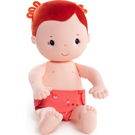 Poupée chiffon Rousse Rose Lilliputiens