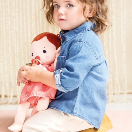 Poupée chiffon Rousse Rose Lilliputiens