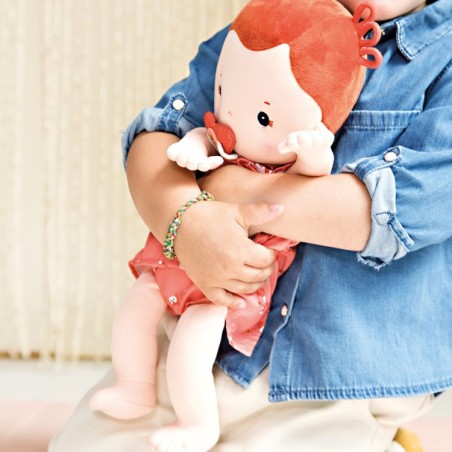 Poupée chiffon Rousse Rose Lilliputiens