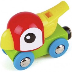 Locomotive train en bois Perroquet Siffleur - Hape