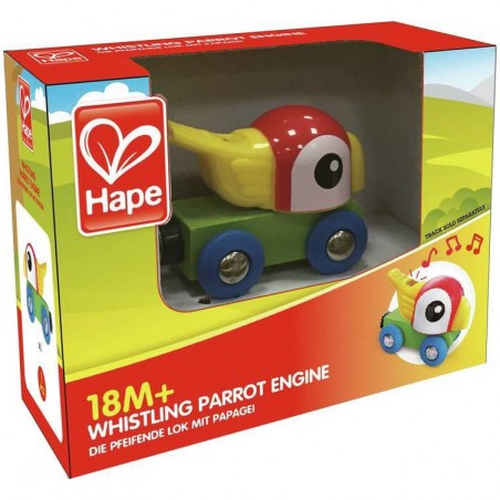 Locomotive train en bois Perroquet Siffleur - Hape