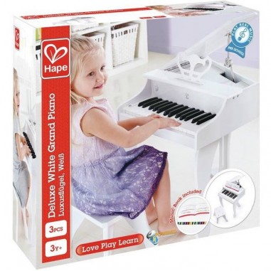 Grand Piano Deluxe blanc électronique - Hape