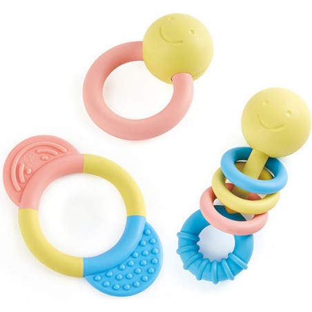 Collection d'anneaux à cliquetis de dentition - Hape