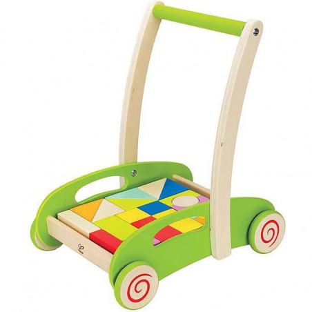 Chariot de marche avec cubes - Un jeu - Hape