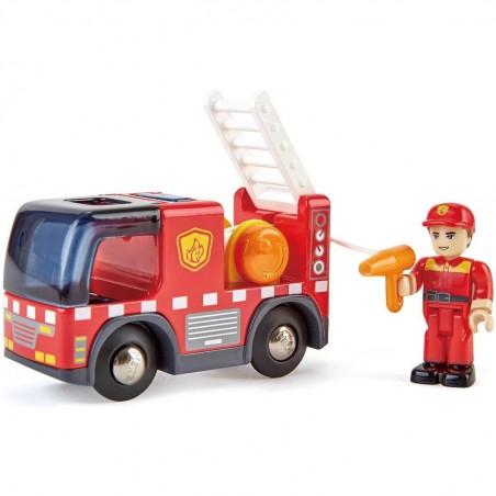 Camion de pompier avec sirène - Hape