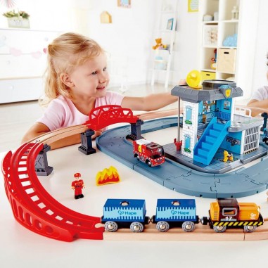 Camion de pompier avec sirène - Hape