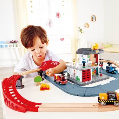 Camion de pompier avec sirène - Hape