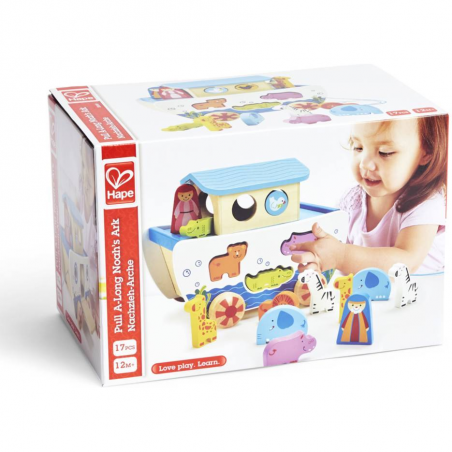 Arche de Noé - Jouet d'éveil en bois - Boite à formes - Hape