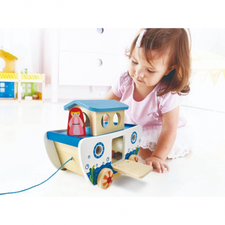 Arche de Noé - Jouet d'éveil en bois - Boite à formes - Hape