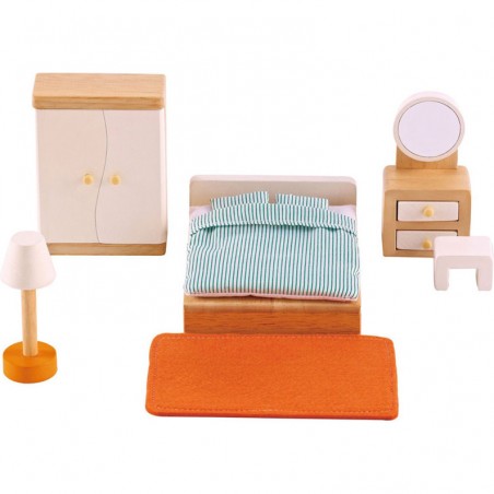 Chambre des parents pour maison de poupée - Hape
