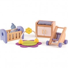 Chambre de bébé pour maison de poupée - Hape