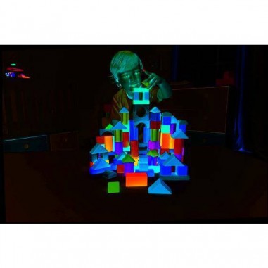 101 Cubes en bois colorés - Un jeu - Hape