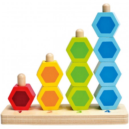 Perles à compter - Jeu de comptage & d'encastrement - Hape