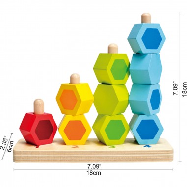 Perles à compter - Jeu de comptage & d'encastrement - Hape