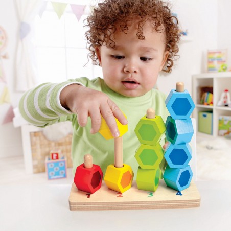 Perles à compter - Jeu de comptage & d'encastrement - Hape