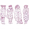 Coloriage Les Demoiselles Rosemary et ses amies - Djeco