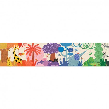 Puzzle La jungle arc-ciel - 24 pièces - Les Toupitis - Moulin Roty