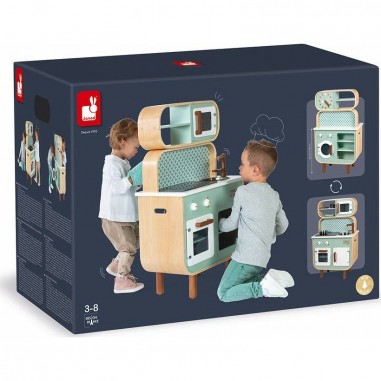 Cuisine en bois moderne Janod Cooker Reverso