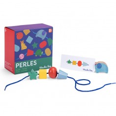 Jeu de perles en bois à  enfiler Les Toupitis - Moulin Roty 2