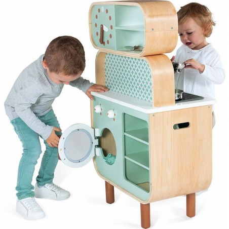 Cuisine en bois moderne Janod Cooker Reverso
