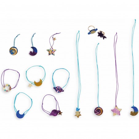 14 Bijoux Résine Galaxy à Créer : Collection Les Ateliers Bijoux et Perles - Janod