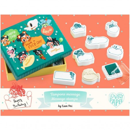 Tampons message Lam - Djeco - Lovely Paper By Djeco