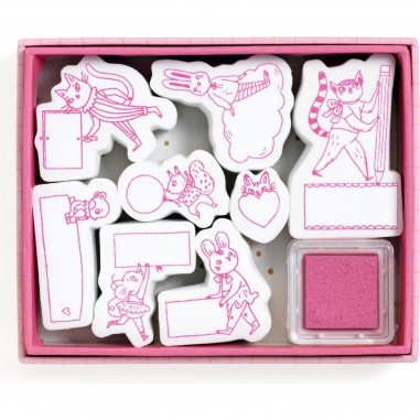 Tampons à message Lucille - Djeco - Lovely Paper