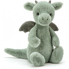 Peluche Dragon Vert Bashful - 18 cm - Jellycat