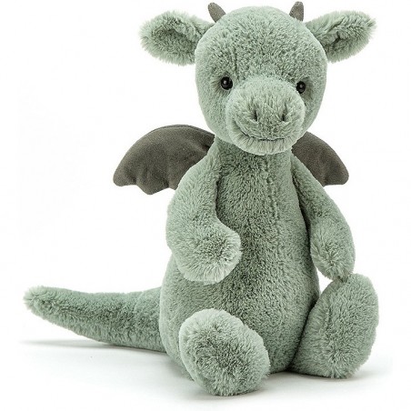 Petite peluche dragon vert bashful - 18 cm - Jellycat