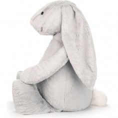 Peluche Lapin Bashful Gris Xxl - 108 cm - Jellycat 2