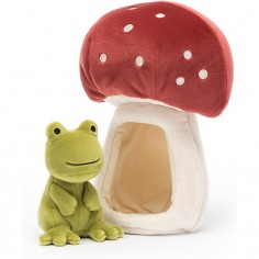 Peluche Grenouille dans un champignon Forest - Jellycat