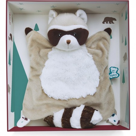 Doudou plat Raton Laveur Léon