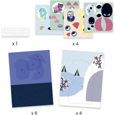 Créer avec du papier Les câlins - Loisirs créatifs - Djeco 2