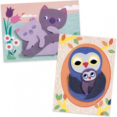 Créer avec du papier Les câlins - Loisirs créatifs - Djeco