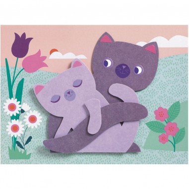 Créer avec du papier Les câlins - Loisirs créatifs - Djeco